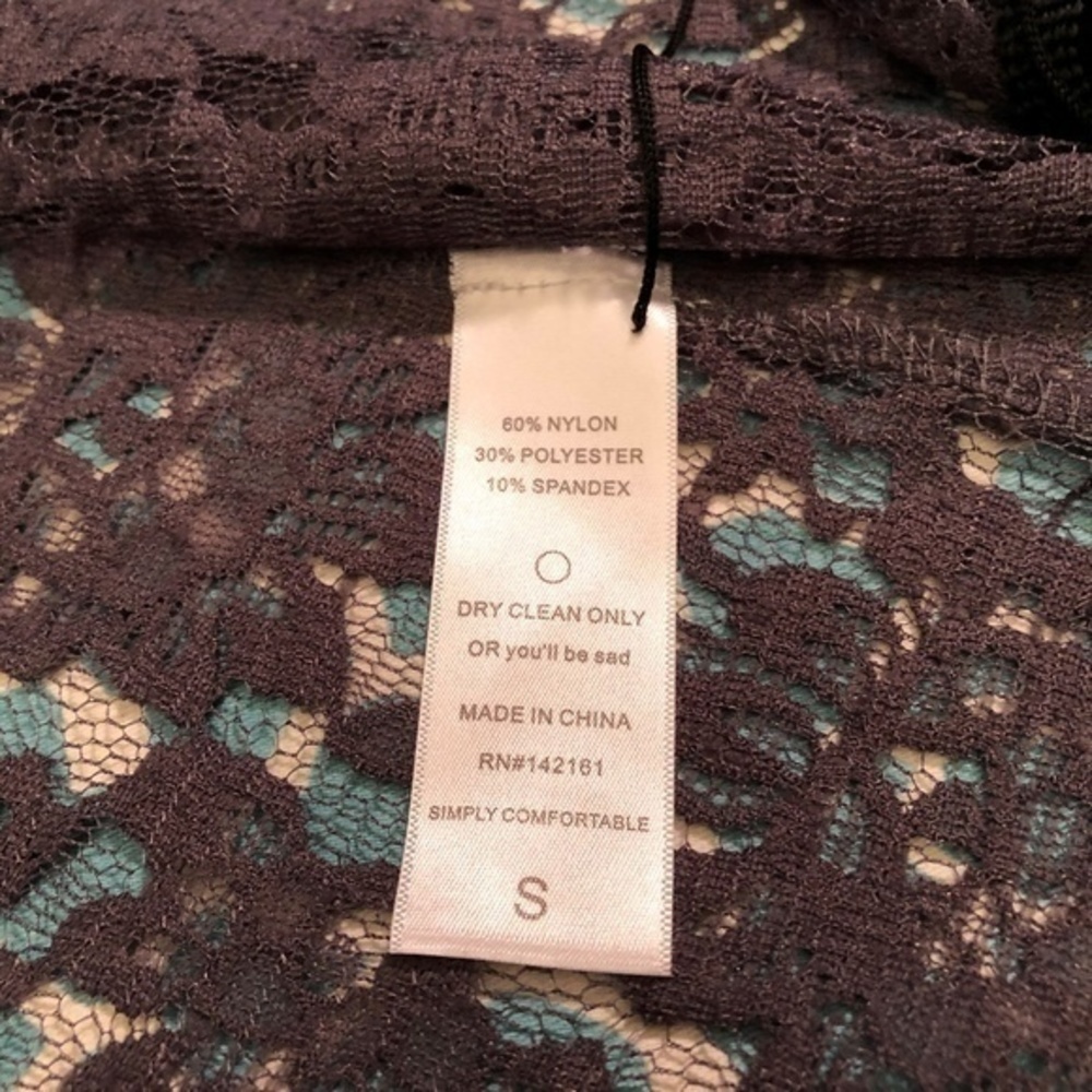 LULAROE Grey Lace Monroe Kimono Size Small - Picture 3 of 5